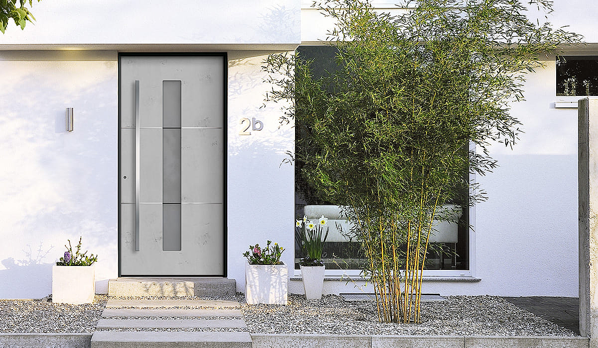 Haustüre aus Aluminium Düsseldorf: FeBa Kunststoff-Haustüre